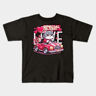 Cat Special Delivery Kids T-Shirt